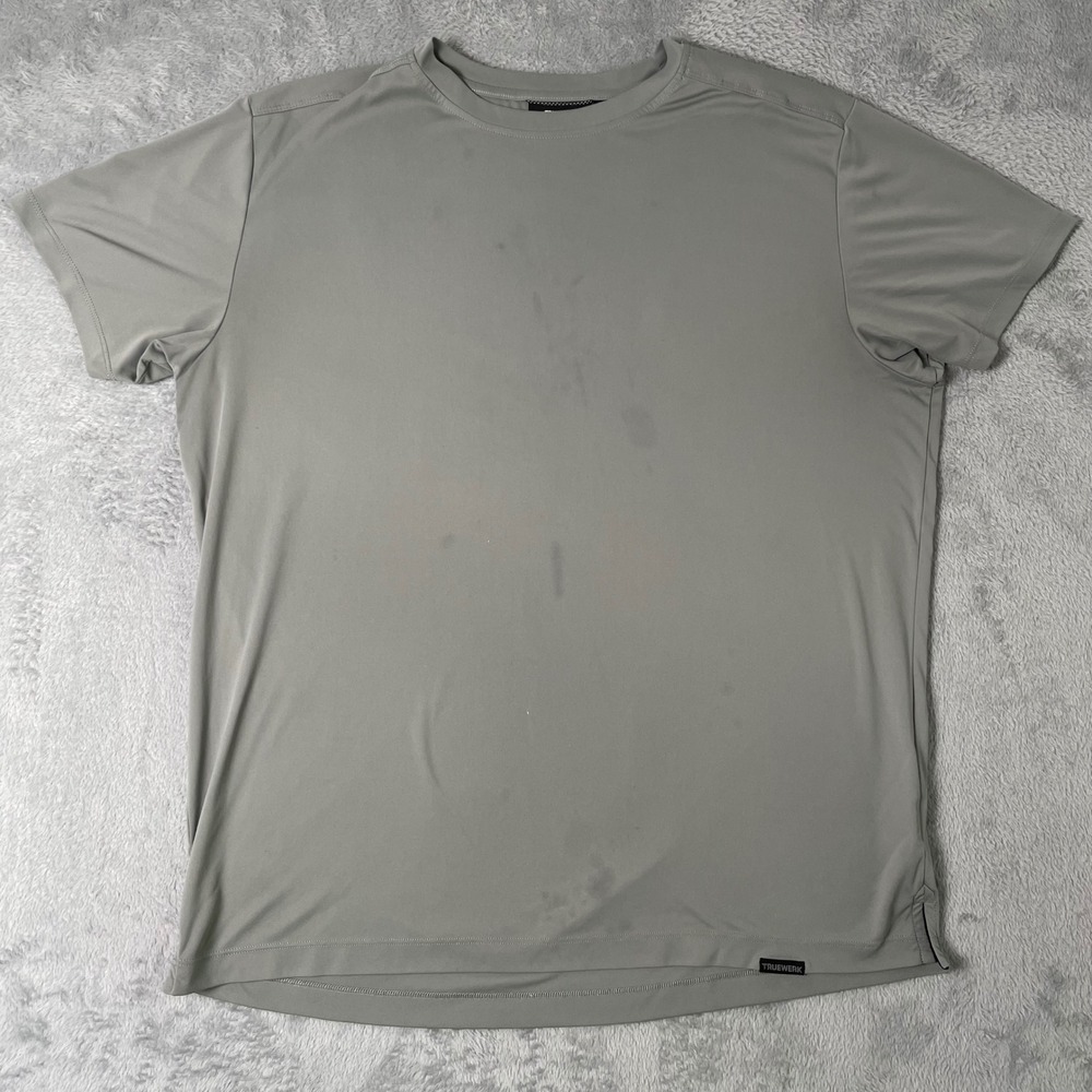 Truewerk B1 Sun Tee Mens XL Gray Performance Workwear Shirt